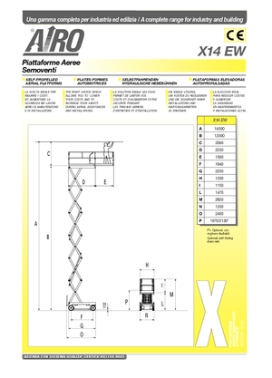 व्हील्ड सिज़र लिफ्ट AIRO X 14 EW