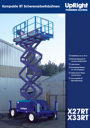 व्हील्ड सिज़र लिफ्ट UpRight X 33 RT