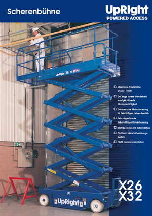 व्हील्ड सिज़र लिफ्ट UpRight X 26
