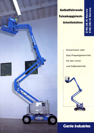 व्हील्ड आर्टिकुलेटिंग बूम लिफ्ट Genie Z 45/25 J IC Narrow
