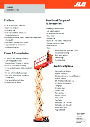 व्हील्ड सिज़र लिफ्ट JLG 2632ES