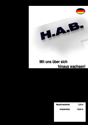 व्हील्ड सिज़र लिफ्ट HAB S 195-12 D 4WD S