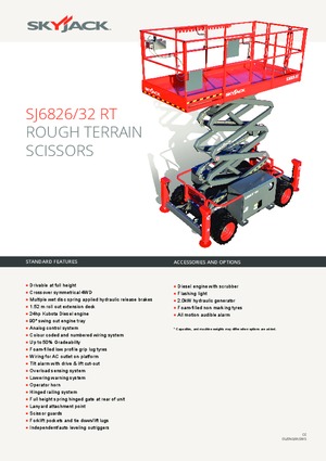 व्हील्ड सिज़र लिफ्ट Skyjack SJ III 6826