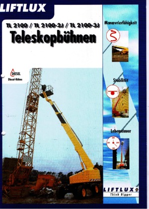 व्हील्ड टेलीस्कोपिक बूम लिफ्ट Liftlux TL 2100-3 J