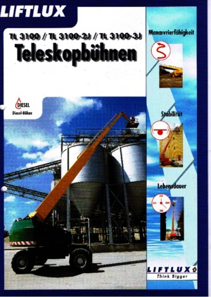व्हील्ड टेलीस्कोपिक बूम लिफ्ट Liftlux TL 3100-3 J