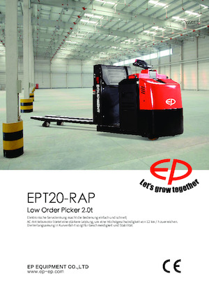ऑर्डर पिकर और चेरी पिकर फोर्कलिफ्ट EP EPT20-RAP