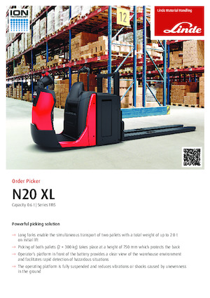 ऑर्डर पिकर और चेरी पिकर फोर्कलिफ्ट Linde N20XL