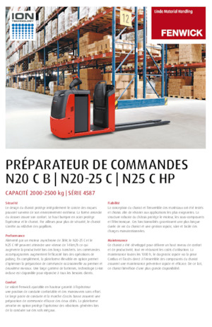ऑर्डर पिकर और चेरी पिकर फोर्कलिफ्ट Linde N25C 