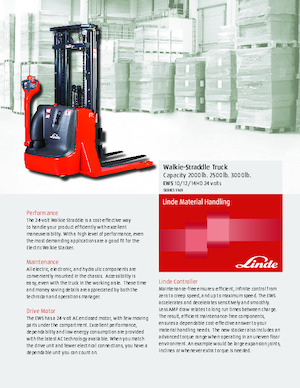 पैलेट जैक Linde EWS10