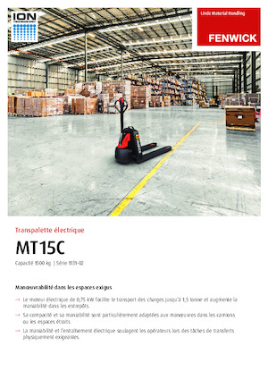 पैलेट जैक Linde MT15C