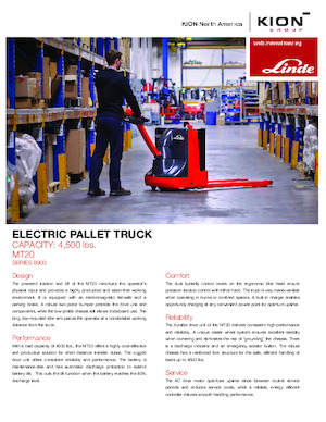 पैलेट जैक Linde MT20