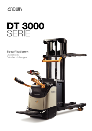पैलेट स्टेकर स्टैंड अप राइडर प्लेटफॉर्म Crown DT 3040-2.0 TL
