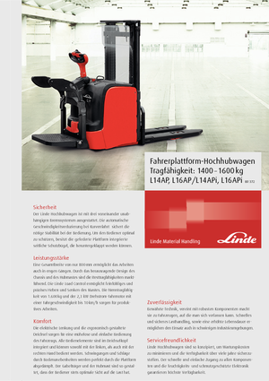वॉकी स्टेकर Linde L14AP