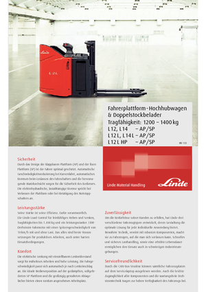 वॉकी स्टेकर Linde L12SP