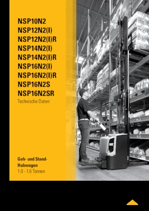 पैलेट स्टेकर स्टैंड अप राइडर प्लेटफॉर्म Caterpillar NSP12N2(I)R