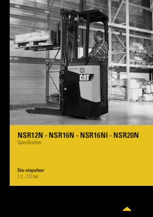 पैलेट स्टेकर स्टैंड अप राइडर प्लेटफॉर्म Caterpillar NSR12N
