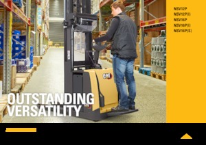 पैलेट स्टेकर स्टैंड अप राइडर प्लेटफॉर्म Caterpillar NSV16P