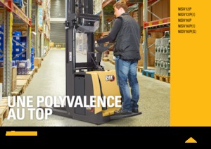 पैलेट स्टेकर स्टैंड अप राइडर प्लेटफॉर्म Caterpillar NSV16P