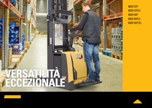 पैलेट स्टेकर स्टैंड अप राइडर प्लेटफॉर्म Caterpillar NSV16P