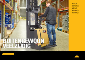 पैलेट स्टेकर स्टैंड अप राइडर प्लेटफॉर्म Caterpillar NSV16P