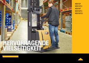 पैलेट स्टेकर स्टैंड अप राइडर प्लेटफॉर्म Caterpillar NSV16P
