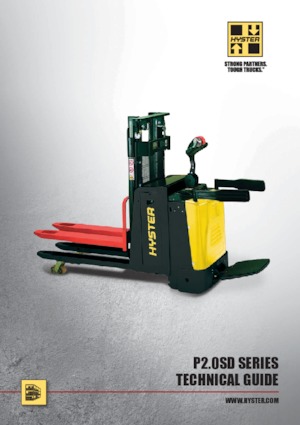 पैलेट स्टेकर स्टैंड अप राइडर प्लेटफॉर्म Hyster S2.0SD 
