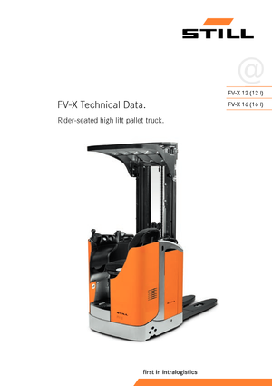 पैलेट स्टेकर सिट डाउन राइडर Still FV-Xi 16