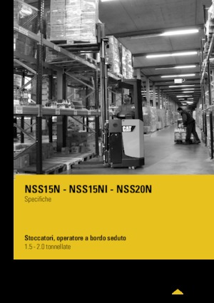 पैलेट स्टेकर सिट डाउन राइडर Caterpillar NSS15NI