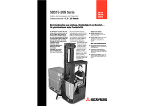 पैलेट स्टेकर सिट डाउन राइडर Mitsubishi SBS15N