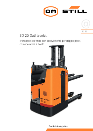 पैलेट स्टेकर सिट डाउन राइडर Still SD 20