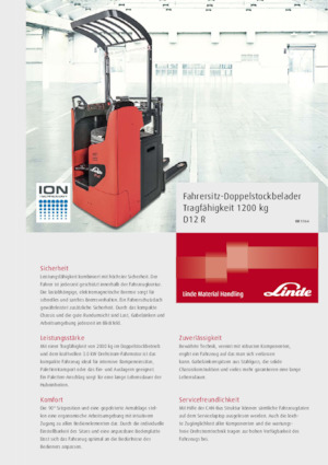 वॉकी स्टेकर Linde D12R 