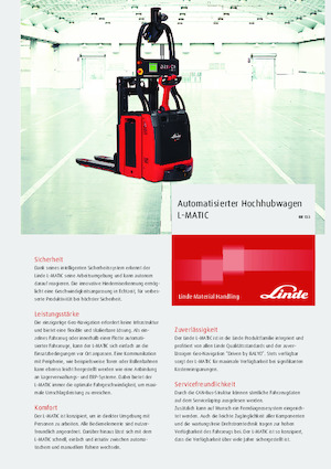 पैलेट स्टेकर स्टैंड अप राइडर प्लेटफॉर्म Linde L-MATIC