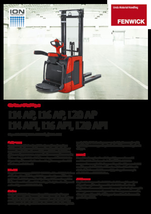 वॉकी स्टेकर Linde L14AP Triplex