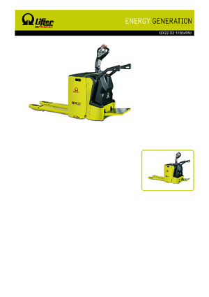 पैलेट ट्रक स्टैंड अप राइडर प्लेटफॉर्म PRAMAC Lifter QX 22