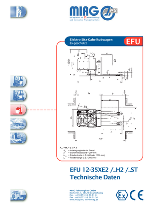 पैलेट ट्रक सिट डाउन राइडर Miag EFU 16 XE 2