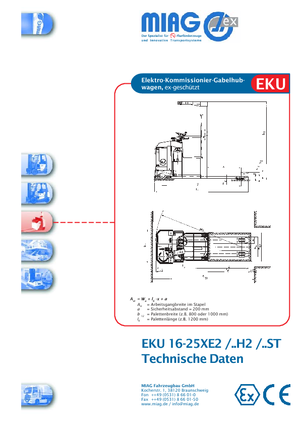 पैलेट ट्रक सिट डाउन राइडर Miag EKU 20 XE 2