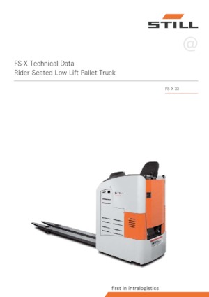 पैलेट ट्रक सिट डाउन राइडर Still FS-X 33