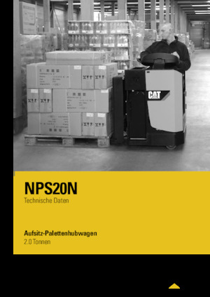 पैलेट ट्रक सिट डाउन राइडर Caterpillar NPS20N