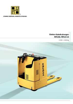 पैलेट ट्रक सिट डाउन राइडर Hyster RP 2.0