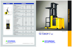 पैलेट ट्रक स्टैंड अप राइडर प्लेटफॉर्म Hyundai 13 BOP-7
