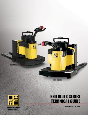पैलेट ट्रक स्टैंड अप राइडर प्लेटफॉर्म Hyster B60ZAC2