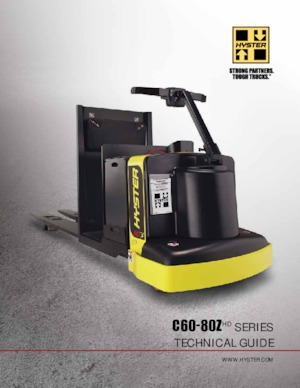 पैलेट ट्रक स्टैंड अप राइडर प्लेटफॉर्म Hyster C80ZHD