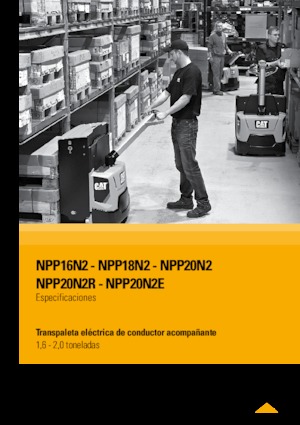पैलेट ट्रक स्टैंड अप राइडर प्लेटफॉर्म Caterpillar NPP20N2R