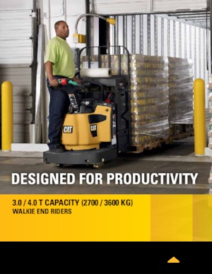 पैलेट ट्रक स्टैंड अप राइडर प्लेटफॉर्म Caterpillar WR40