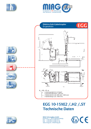 वॉकी स्टेकर Miag EGG 10 XE 2