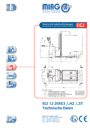 वॉकी स्टेकर Miag EGI 20 XE 3