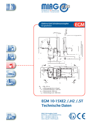 वॉकी स्टेकर Miag EGM 10 XE 2
