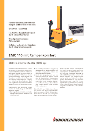 वॉकी स्टेकर Jungheinrich EMC 110 RK