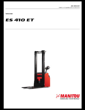 वॉकी स्टेकर Manitou ES 412 ET