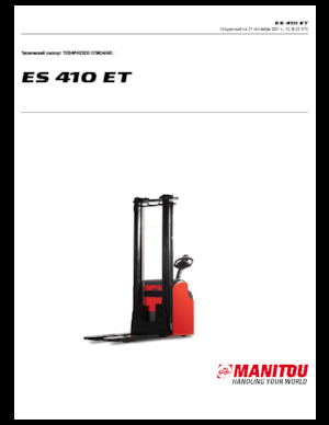 वॉकी स्टेकर Manitou ES 410 ET